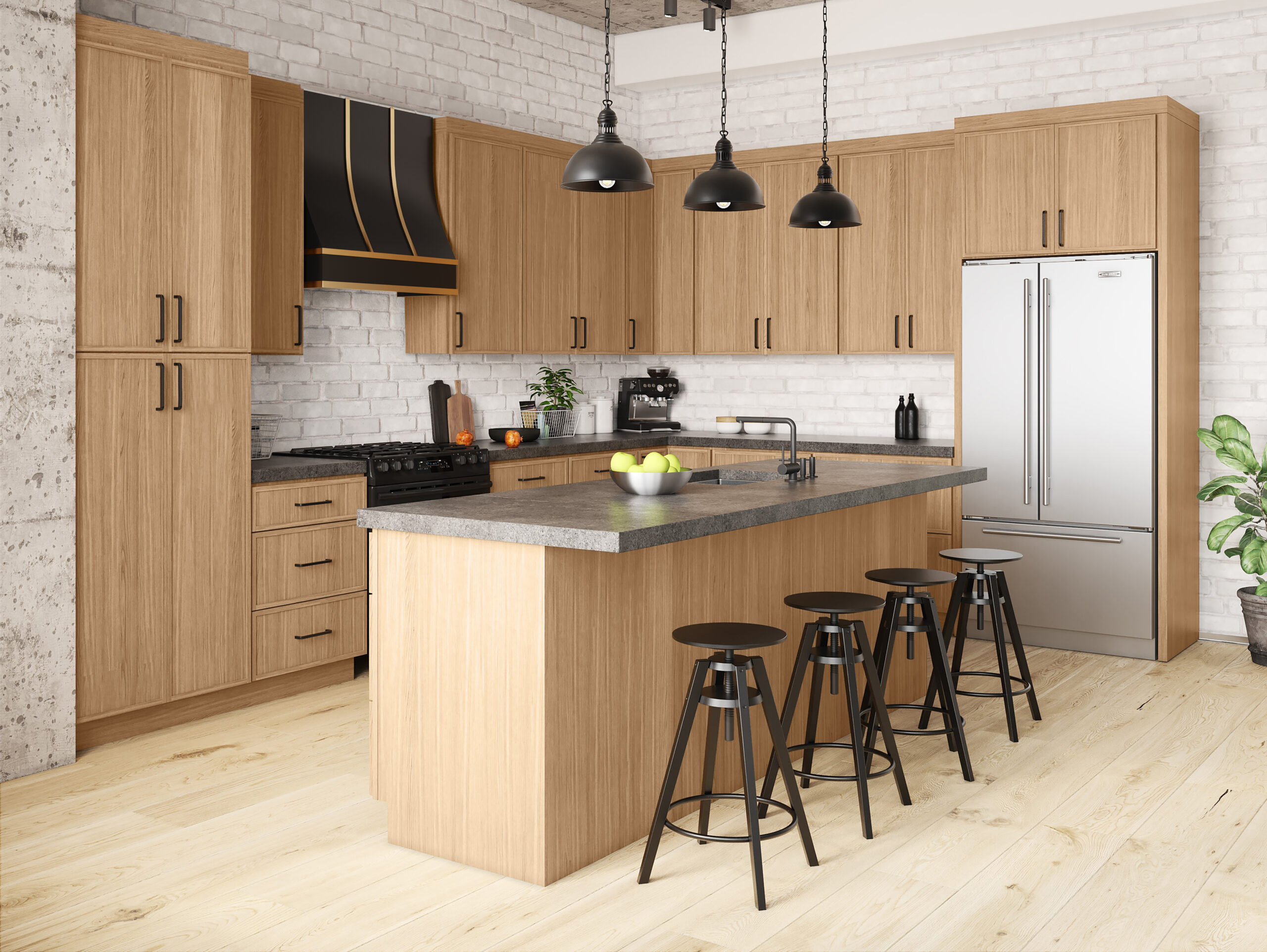 Natural Wood cabinet style